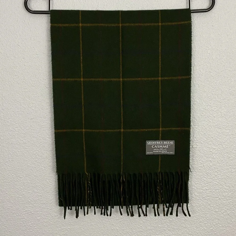 Geoffrey Beene Cashme Men Scarf 100% Acrylic Made in ITALY 72
